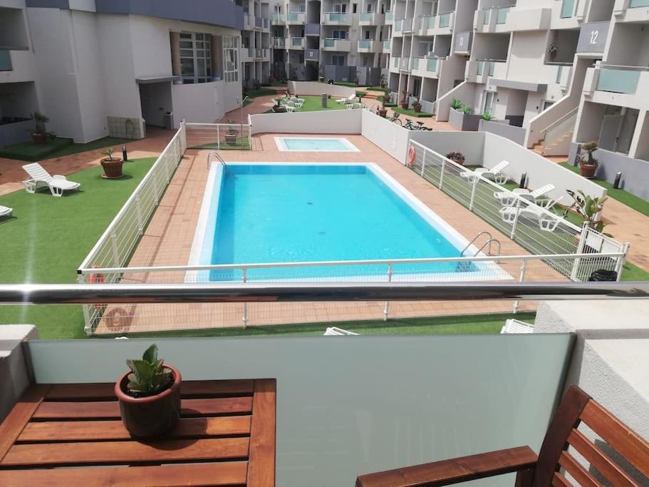 Ferienwohnung Blue Ocean Corralejo: Sunny Terrace, Pool, Wifi Exterior foto
